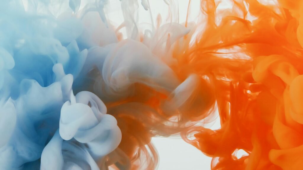 mélange de deux couleurs