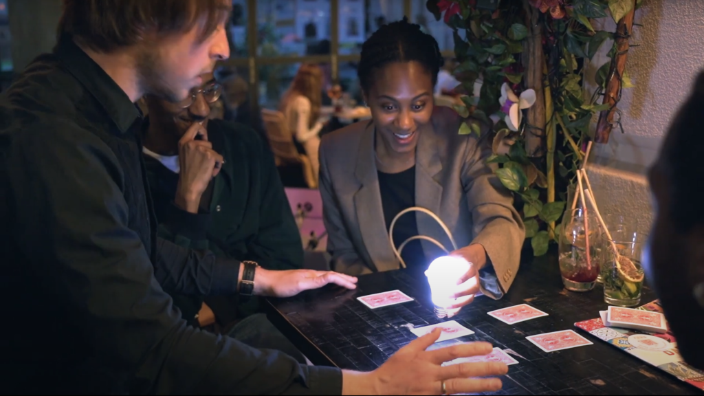 photo prise durant un évènement au barioca pour une soirée d'entreprise avec un mentaliste